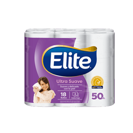 Papel higienico ELITE ultra suave doble hoja 32x50MT